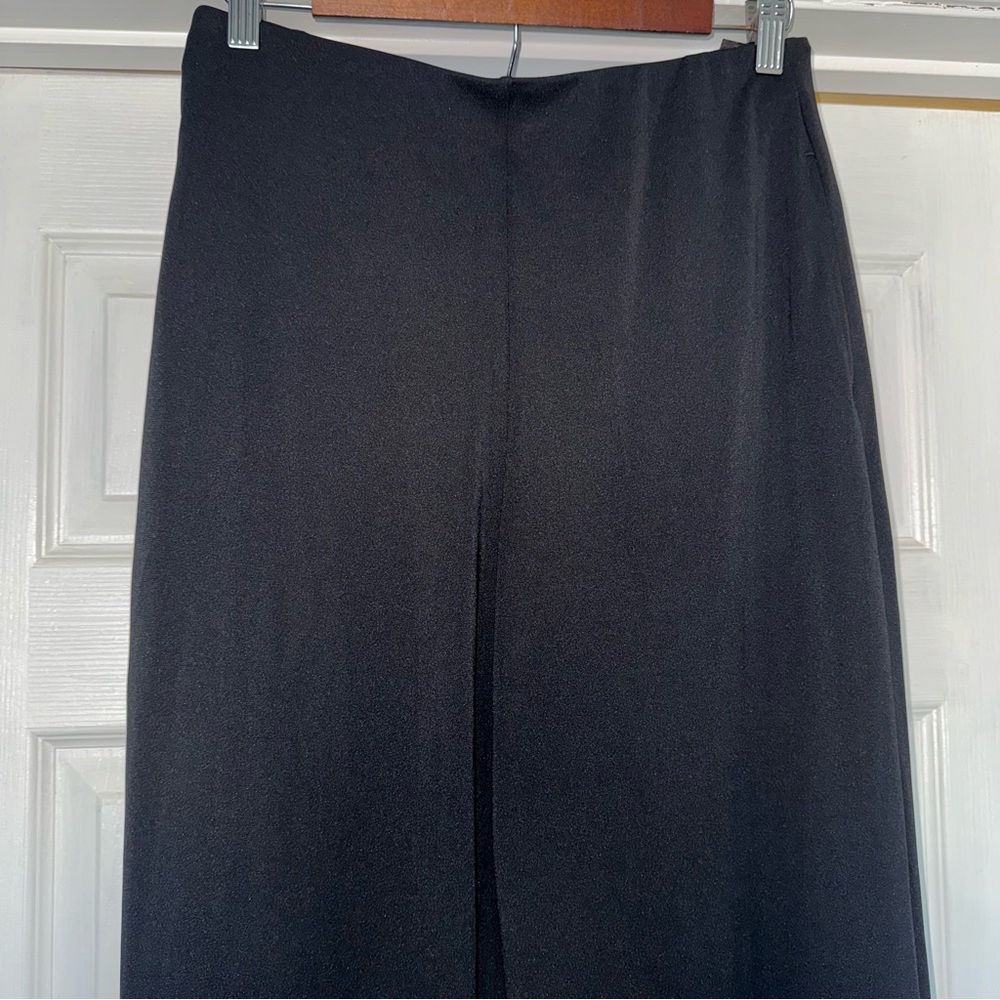 New Uniqlo Pull-on Wide Leg Black Pants M - Picture 2 of 7